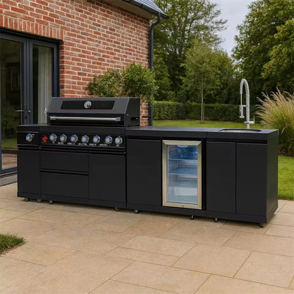 Outdoor kitchen Cabinet BBQ grill Oven and Bar Furniture