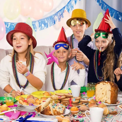 Mardi Gras Beads  33" Necklace Party Favors