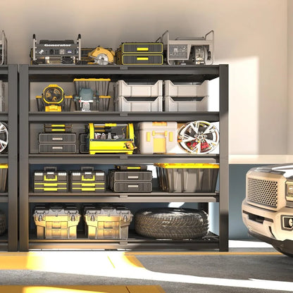 47W x 18D x 72H Metal Heavy Duty Adjustable 5 Tier Wire Shelving