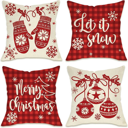 Christmas Delights: Let it Snow, Merry Christmas Pillowcases