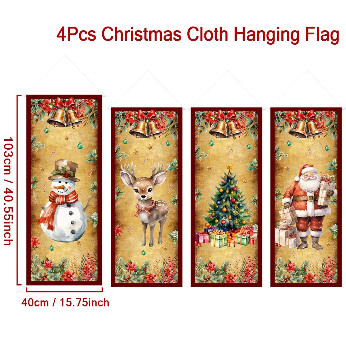 Christmas Hanging Flag