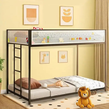 twin-over-twin bunk beds for kids