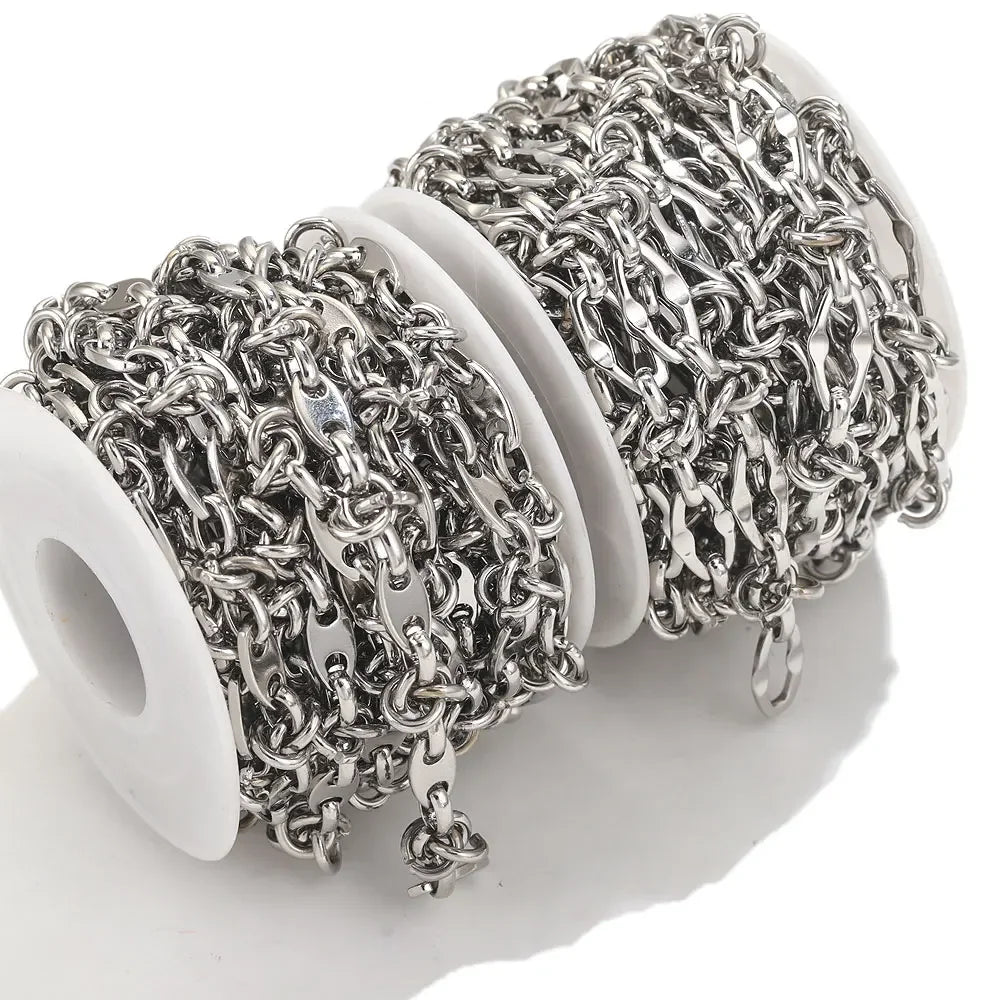 1 meter Stainless Steel Big Chains Handmade Thick Big Chain