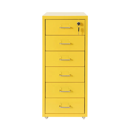 6 Drawer File Cabinet with Lock