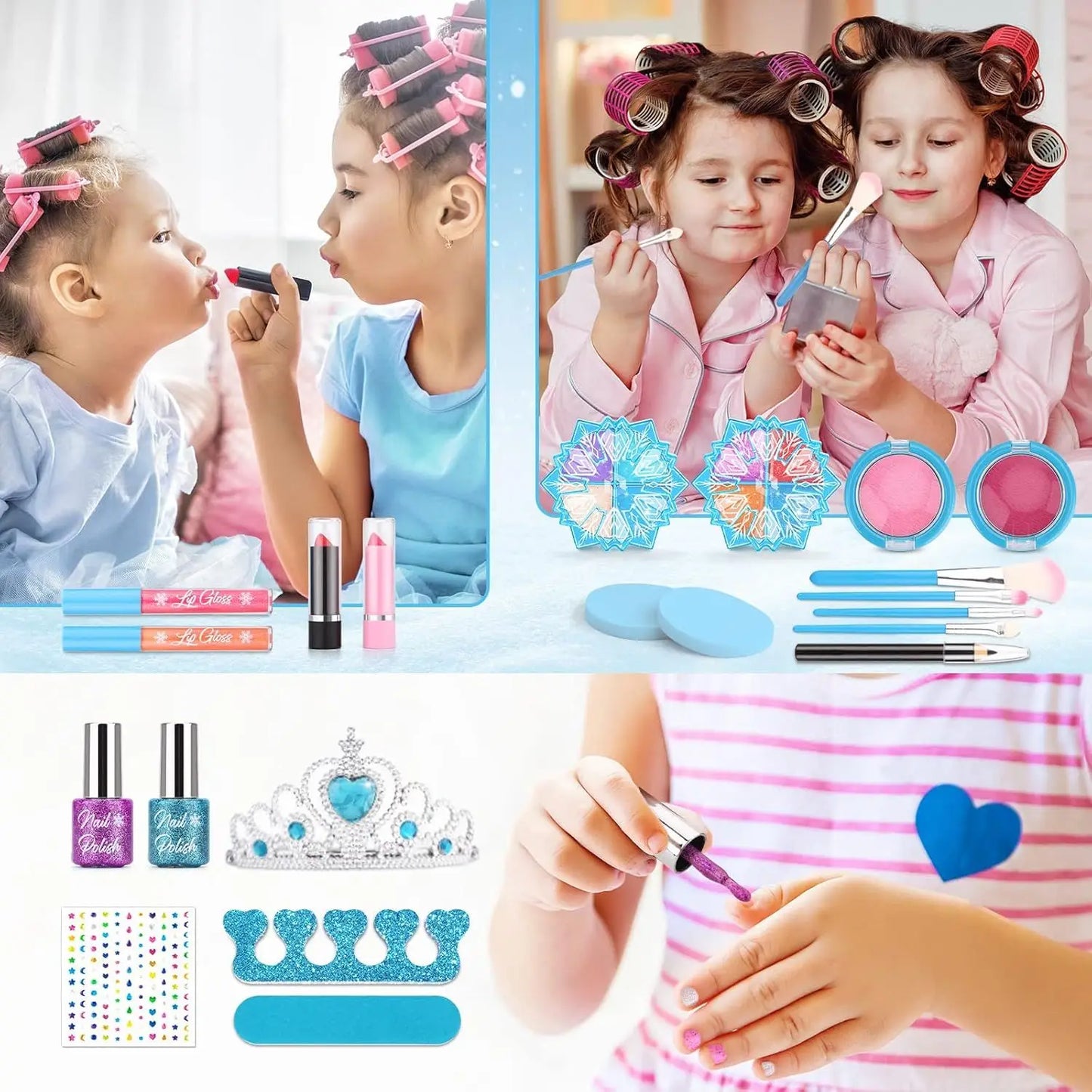 Kids Makeup Kit for Girls, Washable