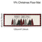 Christmas Kitchen Floor Mats, Plaid Pattern
