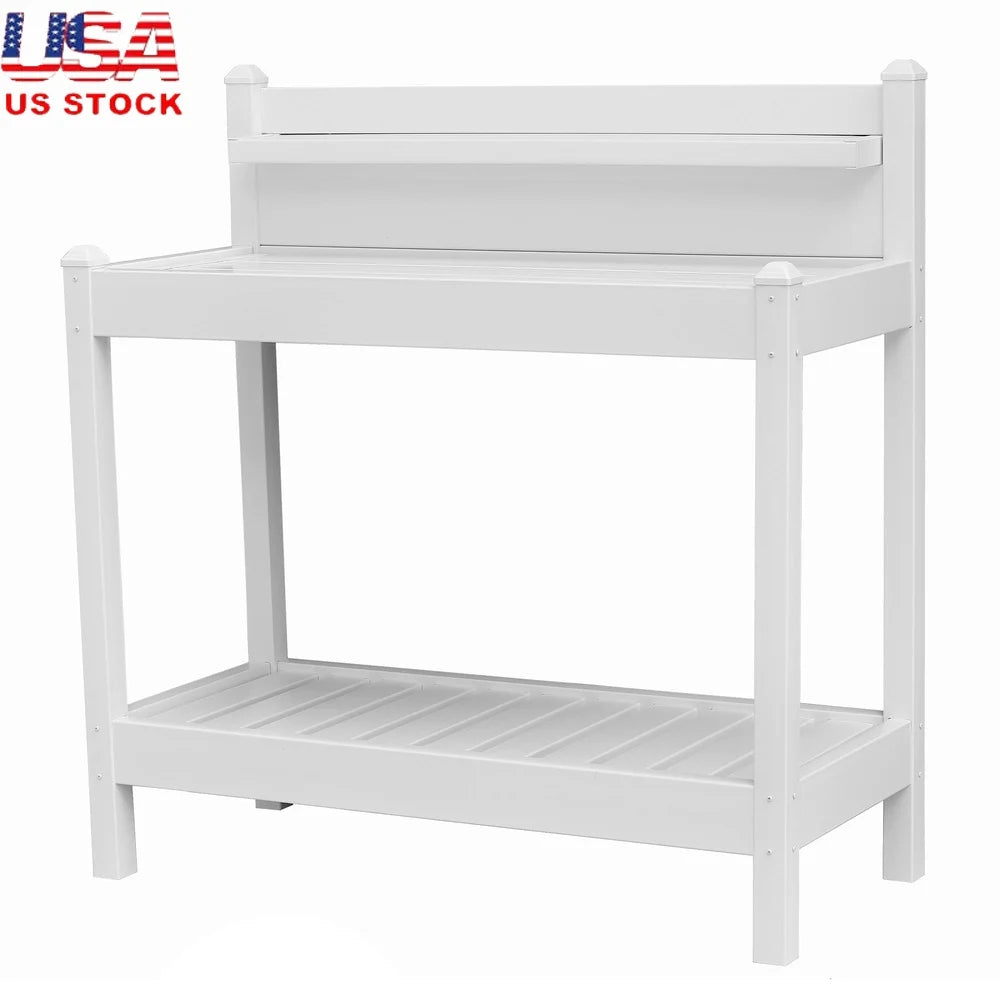 Outdoor Potting Bench with Storage