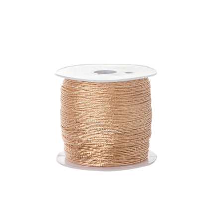 0.4mm 50m Nylon Gold Silver Thread Jewelry Cord Wire