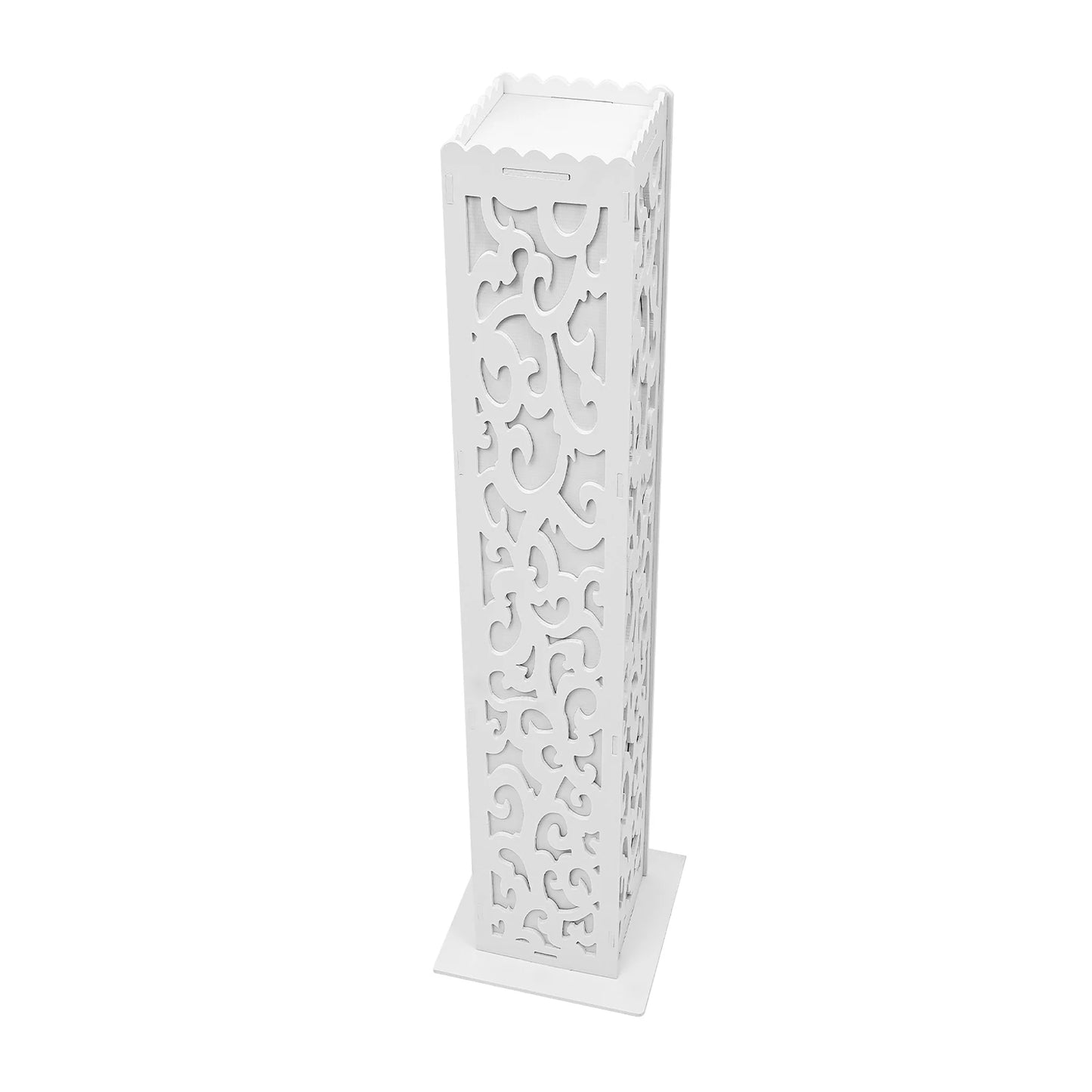 8-Piece Wedding Flower Columns PVC Hollow-Out Flower Satnd with LED Lights