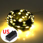 Decorative Light Green Wire Leather LED Christmas lights
