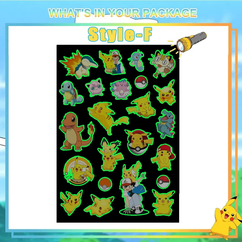 Pokemon Luminous Tattoos for Kids