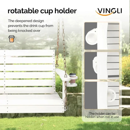 1600 LBS Capacity Outdoor Swing and Adjustable Hanging Chains