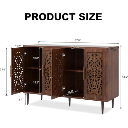 47.8" Accent Cabinet with 4 Doors