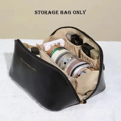 1 set of portable large capacity makeup bag
