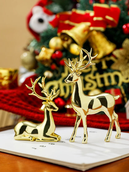 2 Pcs Reindeer Christmas Table Decoration
