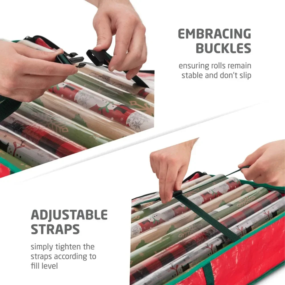 Christmas Wrapping Paper Storage Bag Large Capacity