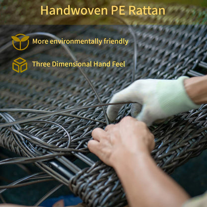 8 Piece Outdoor Sectional Sofa PE Rattan Wicker