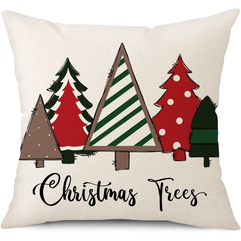 45cm Merry Christmas Cushion Cover Pillowcase
