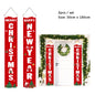 2Pc/set Christmas Door Hanging Banner Santa Claus Snowman