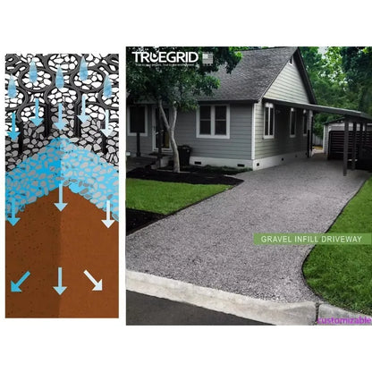 PRO LITE Permeable Pavers Designed as Driveway Pavers, Grass Shed Base 120,000 lb