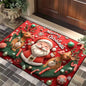 Christmas Mat Santa Claus Christmas Elk Entry Doormat