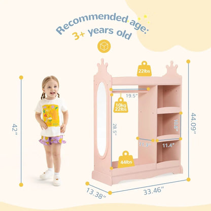 Kids Dress up Storage with Mirror