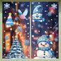 Window Stickers Cartoon Santa Snowmen Bells Static Glass