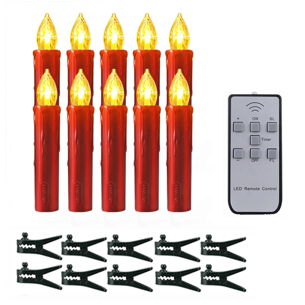 10PCS Candle Lights Battery Operated