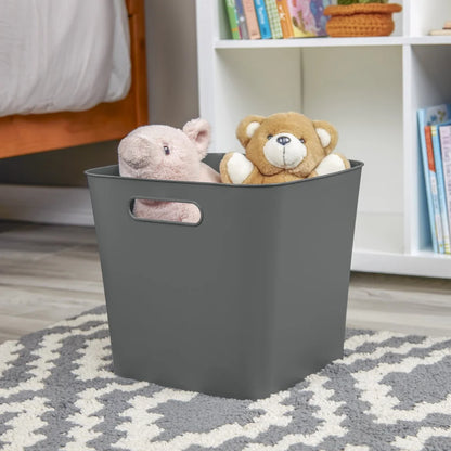 3 Pack Plastic Cube Storage Bins