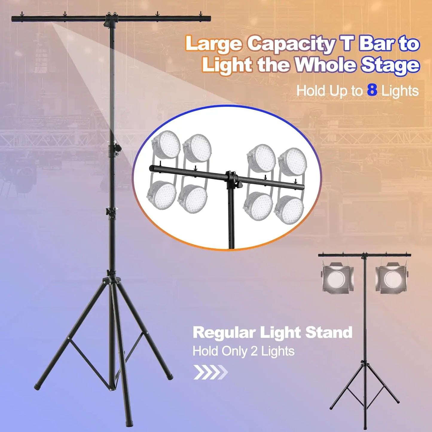 DJ Light Stand, 14 FT Heavy Duty Metal Lighting Truss System
