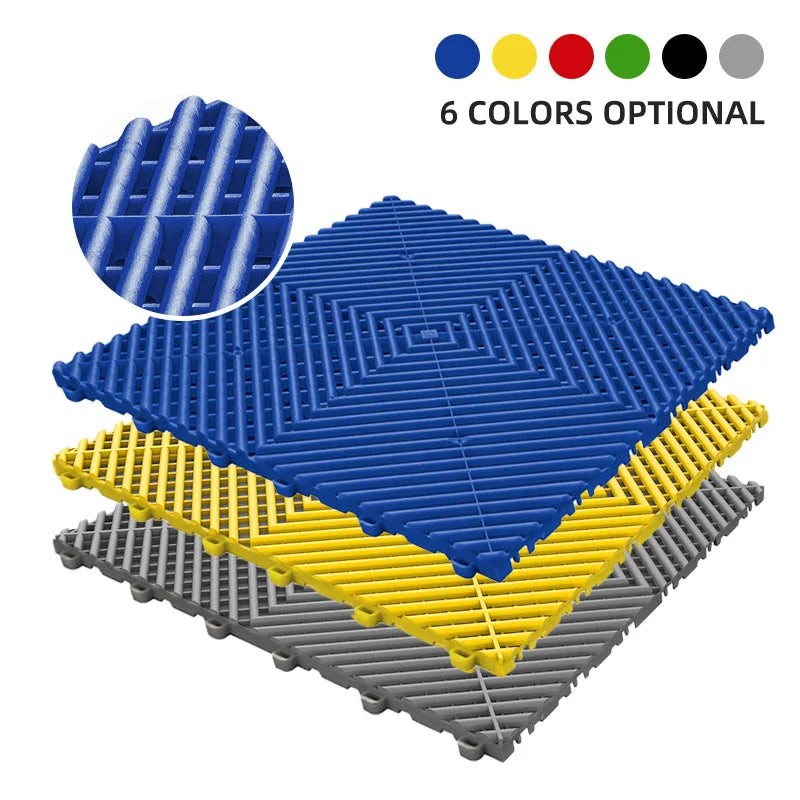 25PCS 1.8cm Thickness Garage Floor Mats