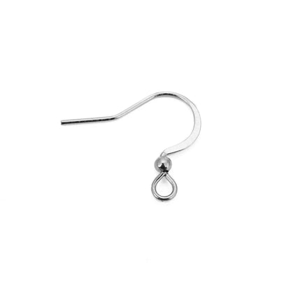 50pcs/lot Stainless Steel Earring Wire Hooks Hypoallergenic