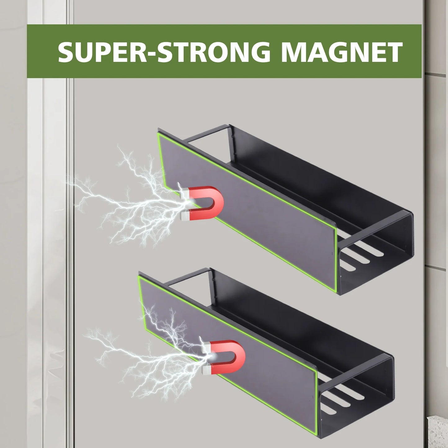 4 Pack Magnetic Spice Rack for Refrigerator