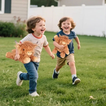 Cute Lying Highland Cow Plush Toy