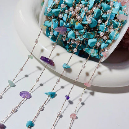 1Meter Crystal Irregular Stone Chains