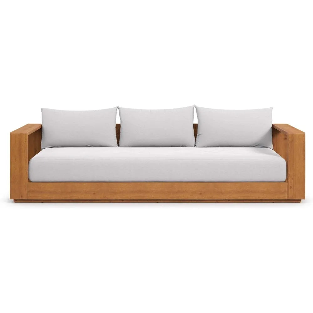 Acacia Wood Outdoor Patio Sofa i