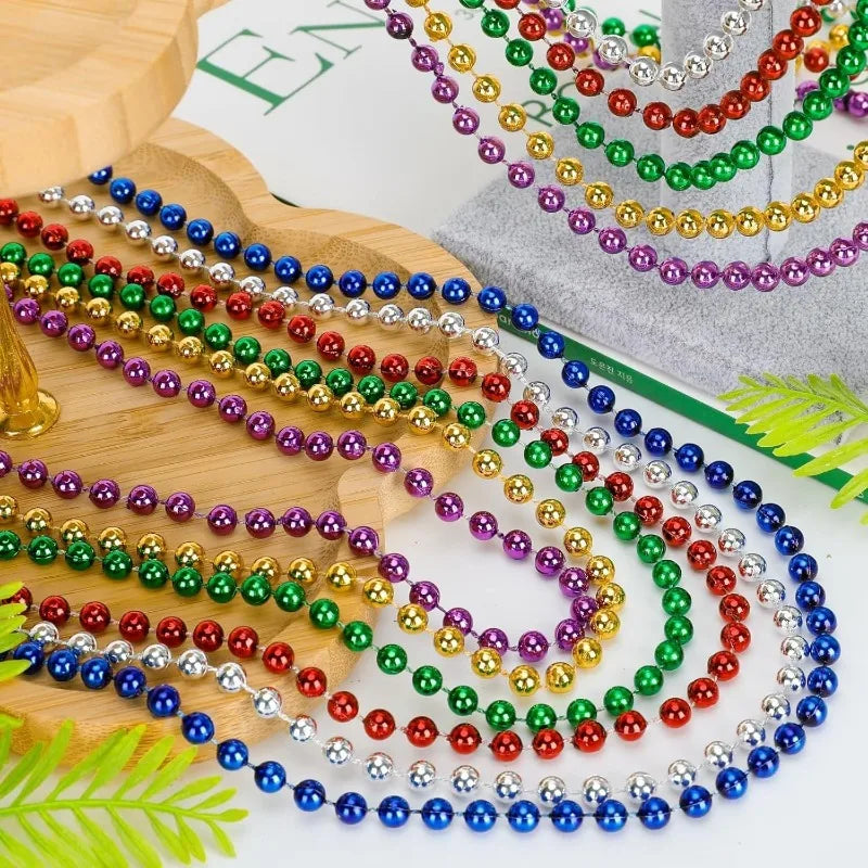 Mardi Gras Beads  33" Necklace Party Favors