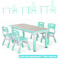 Kids Table and 4 Chairs Set, Height Adjustable