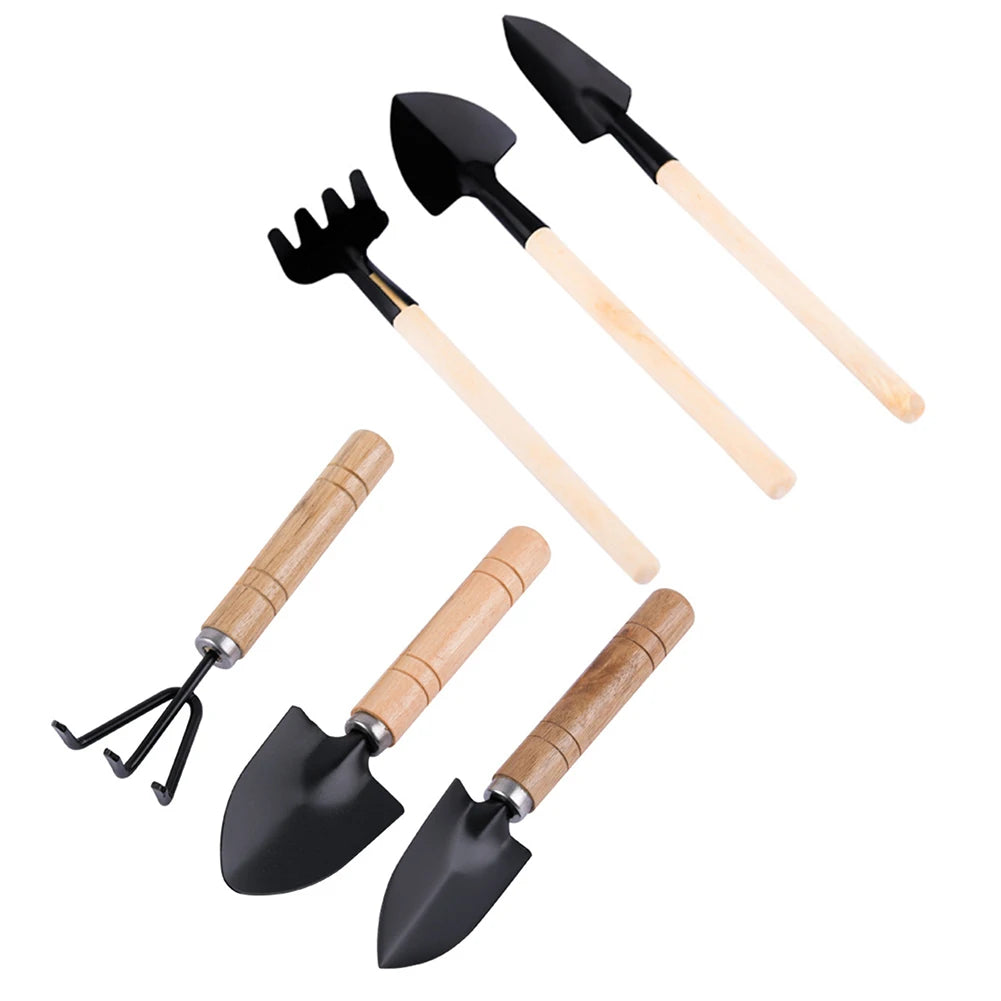 3Pcs Shovel Rake Spade Set Small Hand Planting Tools for Kids