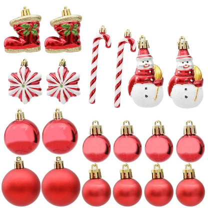 29/20Pcs Christmas Tree Balls Hanging Pendant