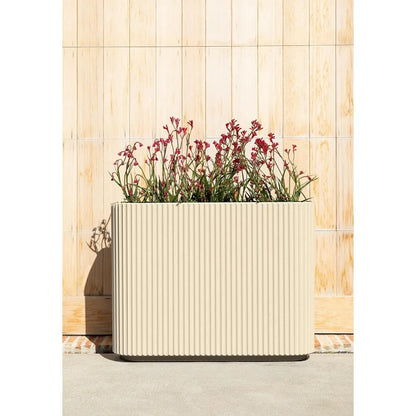 Outdoor Planter - Durable Plastic-Stone Blend