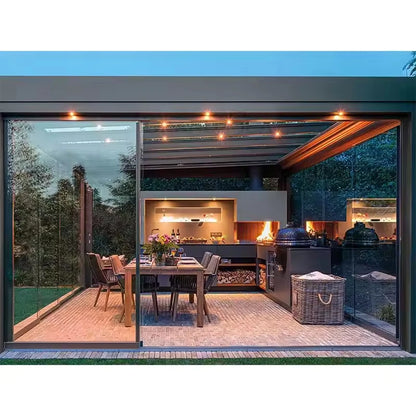 Outdoor kitchen Cabinet BBQ grill Oven and Bar Furniture