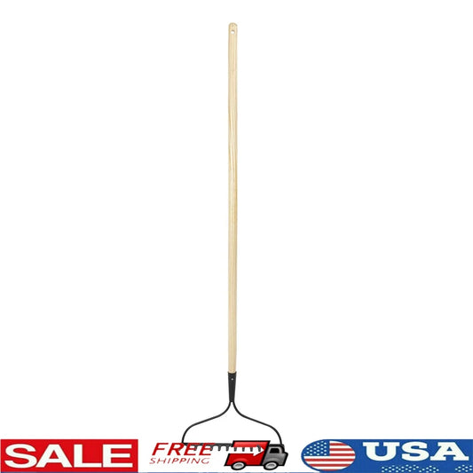 Garden Bow Rake with Curved Head