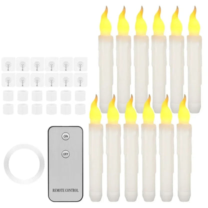 LED Flameless Taper Candles 6.5/11" Battery Operated