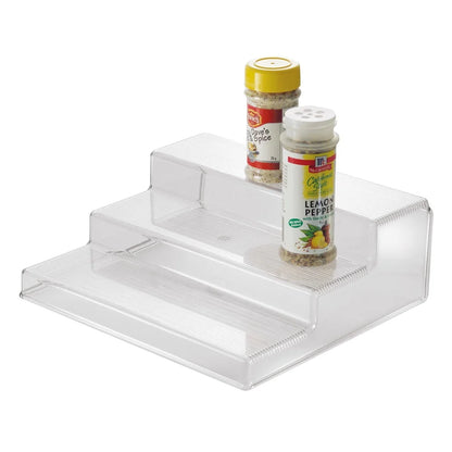 Clear 3-Tier Pantry Organizer Storage Shelf