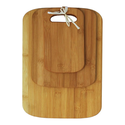 3 Piece Eco-Friendly Bamboo Cutting Board Set
