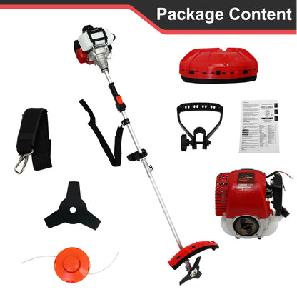 4-Stroke Gas Weed Eater 31cc 15lb 13 in Straight Shaft Trimmer