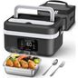 Rechargeable Timer Automatic Heating Lunch Box
