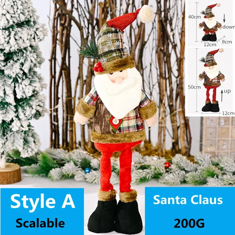 Christmas Dolls Reindeer Snowman Santa Claus