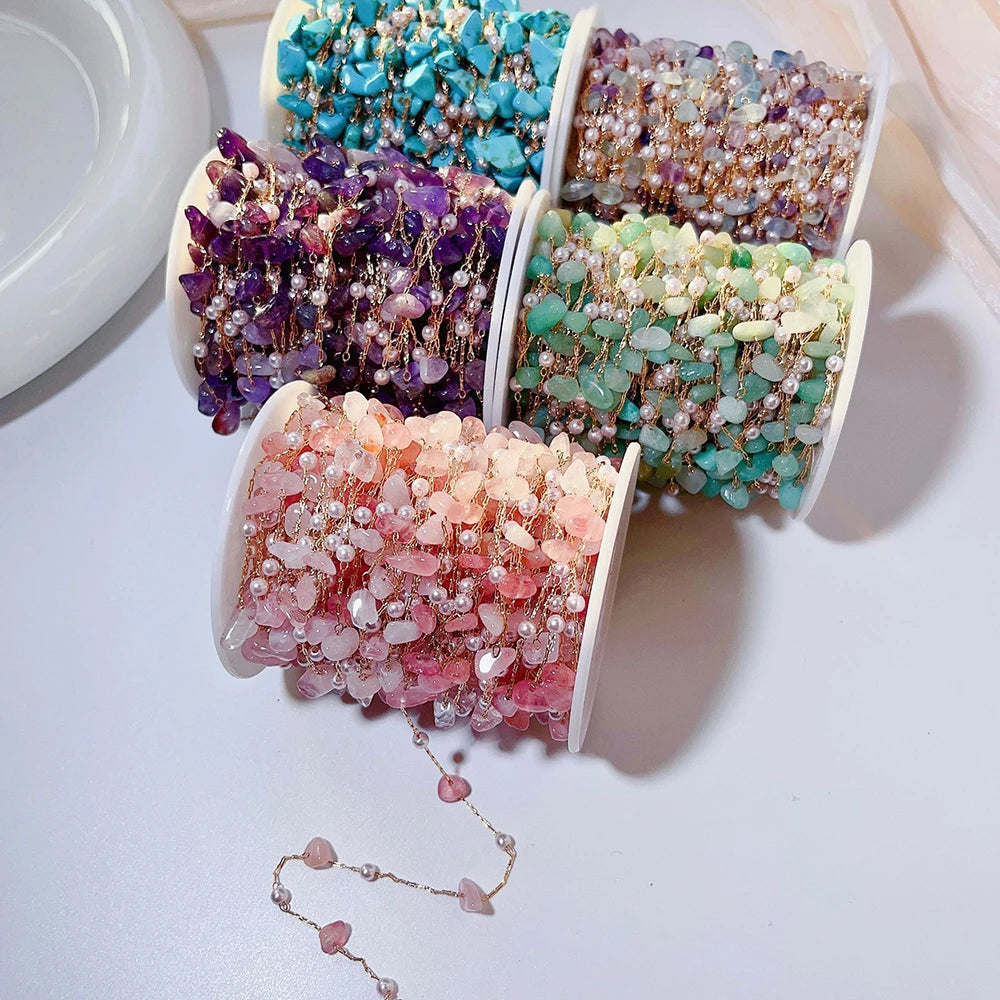 1Meter Crystal Irregular Stone Chains